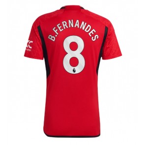 Manchester United Bruno Fernandes #8 Koszulka Podstawowych 2023-24 Krótki Rękaw